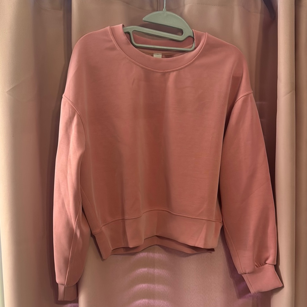 Lululemon Athletica Oversized Crewneck Softstreme Top size 2 color - Pink Tide